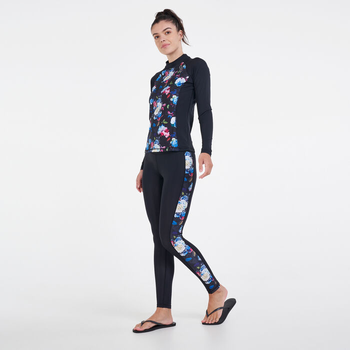 Women's Rashguard Floral Top Women's Rashguard Floral Top image number 2