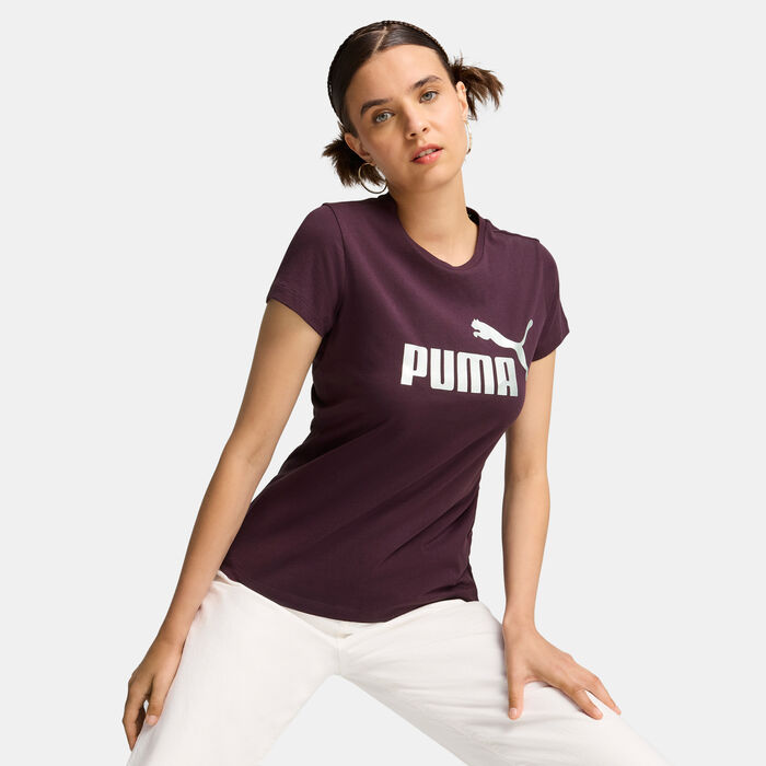 Women's Essentials+ Metallic Logo T-Shirt Women's Essentials+ Metallic Logo T-Shirt image number 0
