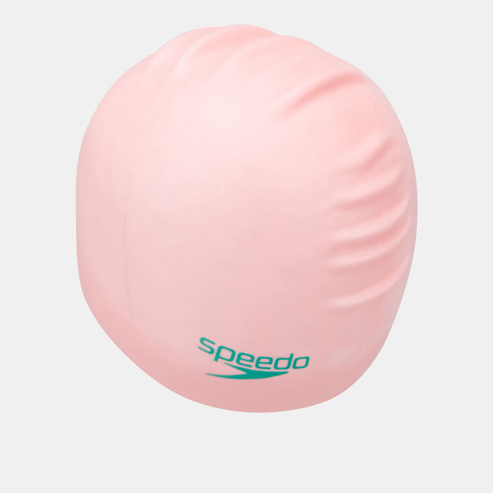 Kids' Plain Moulded Junior Slogan Swimming Cap Kids' Plain Moulded Junior Slogan Swimming Cap image number 1