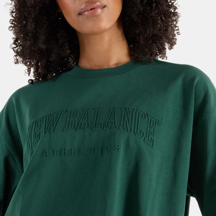 Women's Embossed Graphic Jersey T-Shirt Women's Embossed Graphic Jersey T-Shirt image number 3