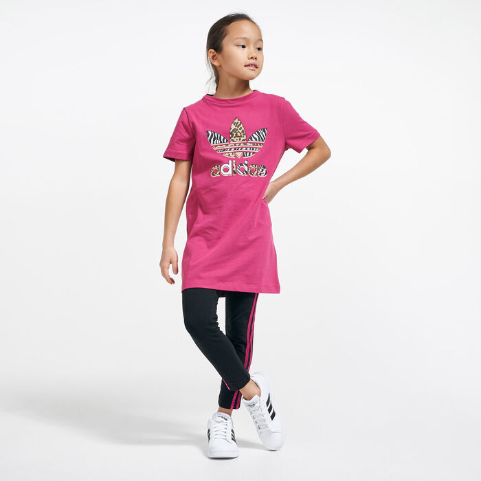 Kids' T-Shirt Dress and Trackpants Set Kids' T-Shirt Dress and Trackpants Set image number 0