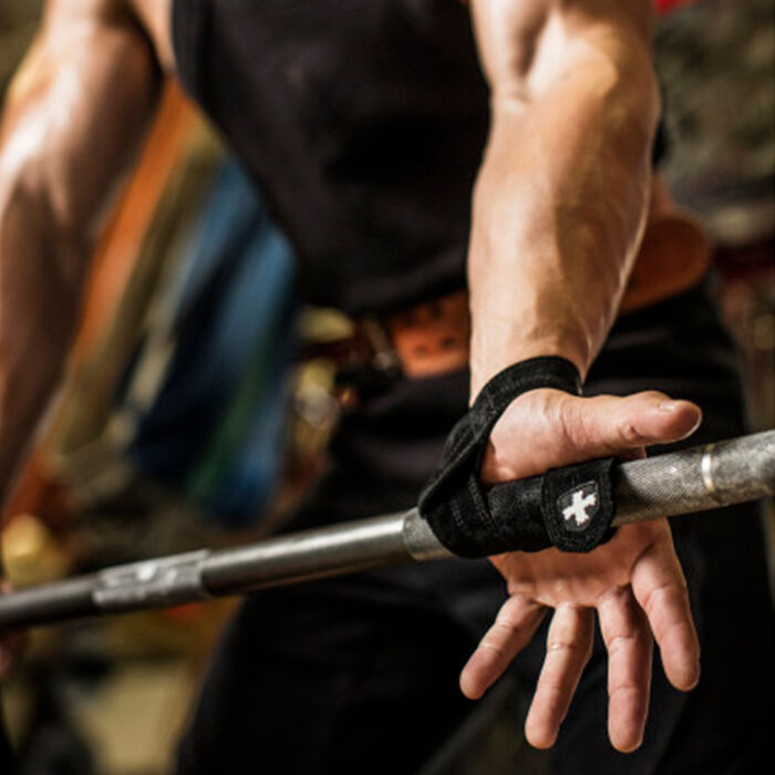 Leather Weight Lifting Straps (1 Pair) Leather Weight Lifting Straps (1 Pair) image number 4