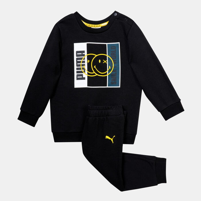 Kids' x SMILEYWORLD Minicat Jogger Set Kids' x SMILEYWORLD Minicat Jogger Set image number 1
