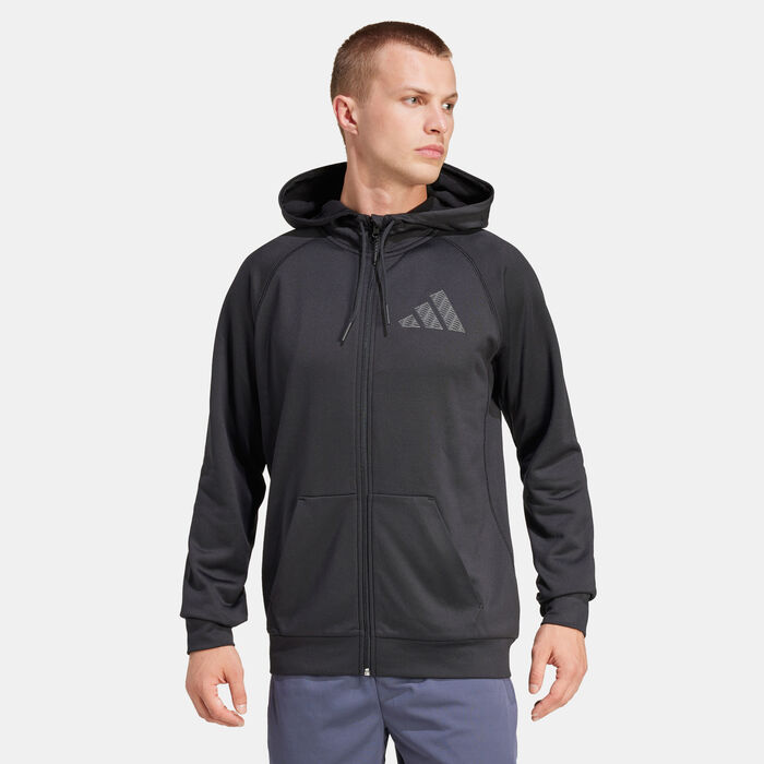 Men's Game and Go Full-Zip Training Hoodie Men's Game and Go Full-Zip Training Hoodie image number 0