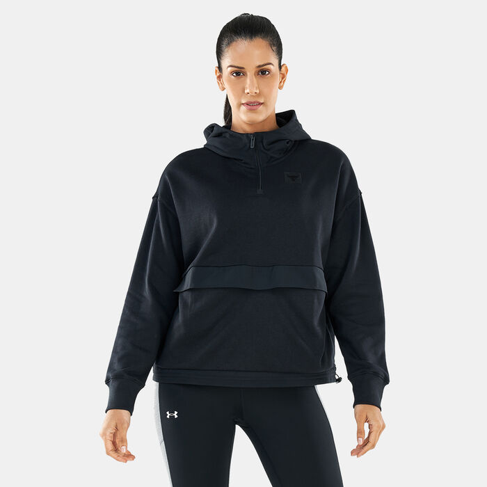 Women’s Project Rock Fleece Hoodie Women’s Project Rock Fleece Hoodie image number 0