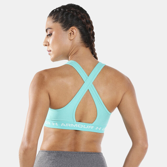 Women's Crossback Mid Heather Sports Bra Women's Crossback Mid Heather Sports Bra image number 1