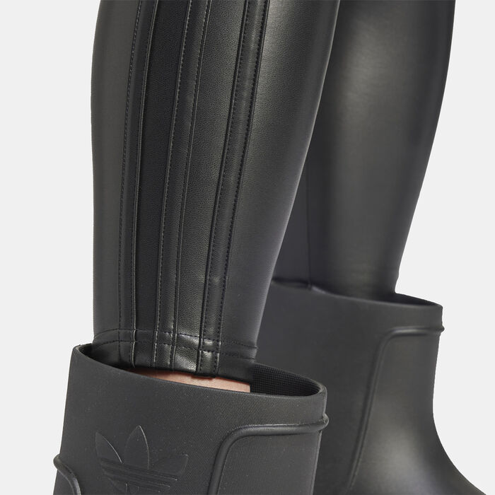Women's Faux Leather Leggings image number 4