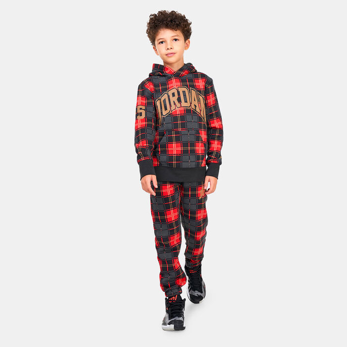 Kids' Essentials Plaid Pullover Hoodie Kids' Essentials Plaid Pullover Hoodie image number 2