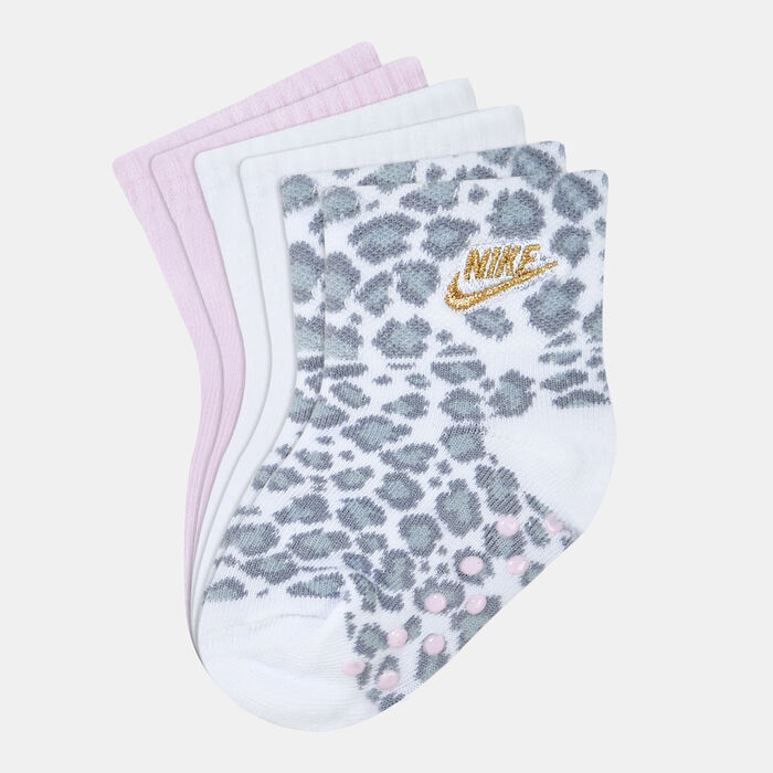 Kids' Animal Print Ankle Gripper Socks (3-Pack) Kids' Animal Print Ankle Gripper Socks (3-Pack) image number 0
