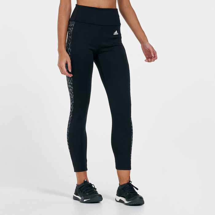 Women's AEROREADY Designed 2 Move Leopard Print Leggings Women's AEROREADY Designed 2 Move Leopard Print Leggings image number 0