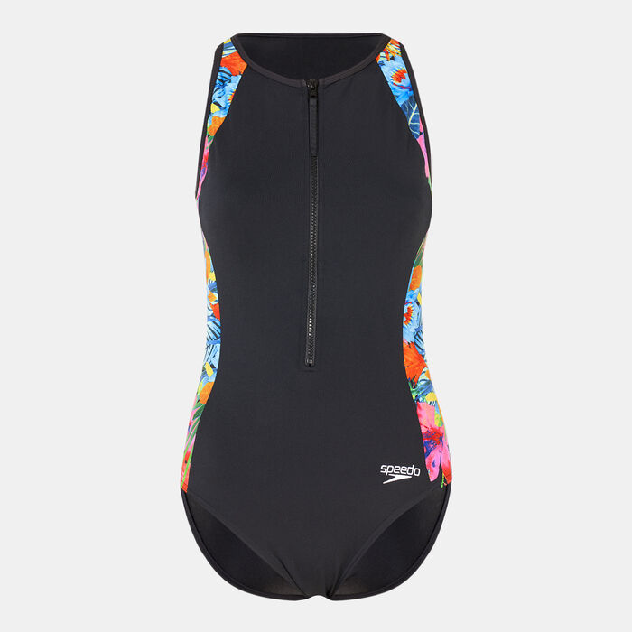 Women's Panel One-Piece Swimming Hydrasuit Women's Panel One-Piece Swimming Hydrasuit image number 0