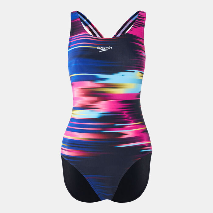 Women's Placement Digital Powerback Swimsuit Women's Placement Digital Powerback Swimsuit image number 0