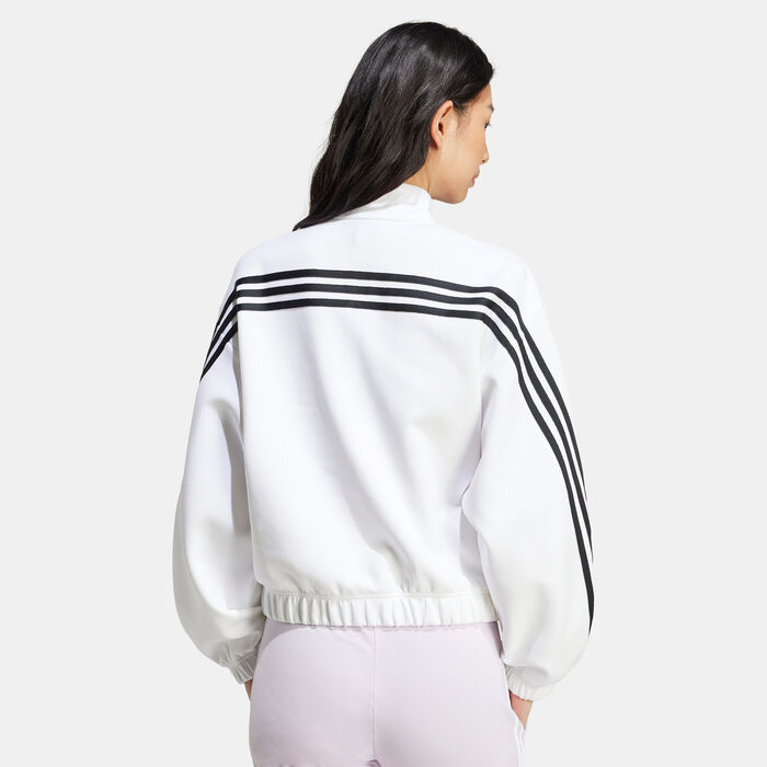 Women's Future Icons 3-Stripes 1/4-Zip Sweatshirt Women's Future Icons 3-Stripes 1/4-Zip Sweatshirt image number 1