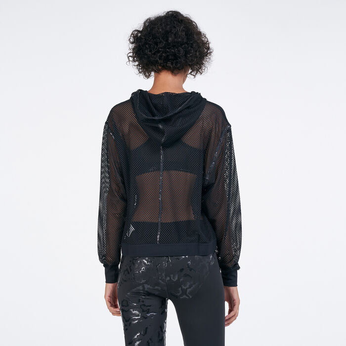 Women's Untamed Mesh Training Hoodie Women's Untamed Mesh Training Hoodie image number 1