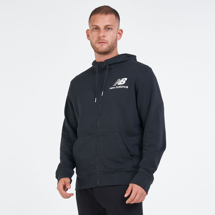Men's Essentials Stacked Full-Zip Hoodie Men's Essentials Stacked Full-Zip Hoodie image number 0