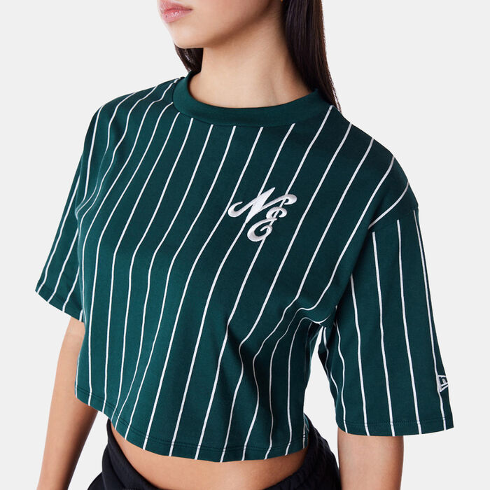 Women's Pinstripe Crop Top Women's Pinstripe Crop Top image number 2