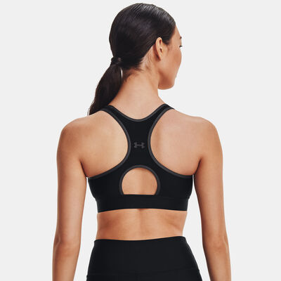Women's Armour Mid Keyhole Graphic Sports Bra