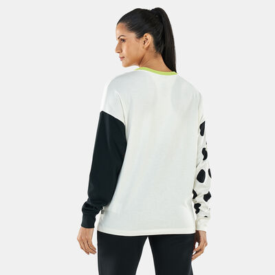 Women's Cheetah Colourblocked Star Chevron T-Shirt