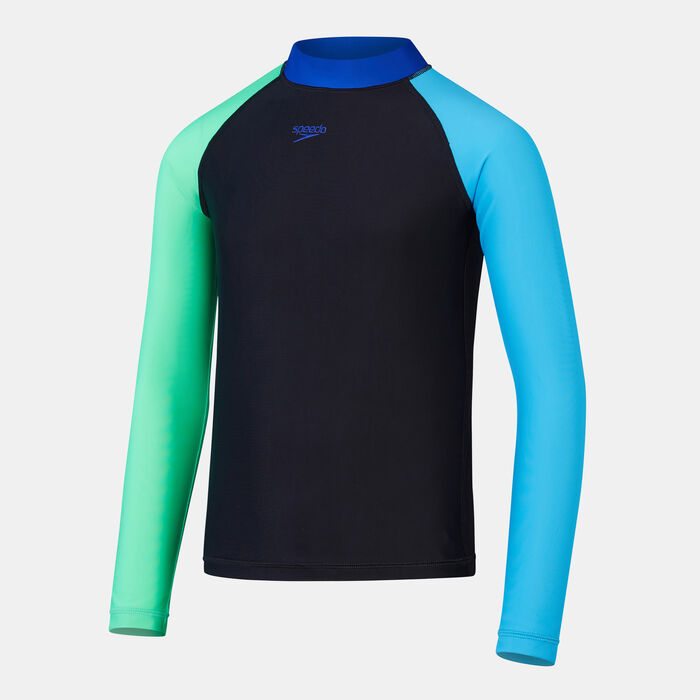 Kids' Colourblock Rashguard and Jammers Set Kids' Colourblock Rashguard and Jammers Set image number 0