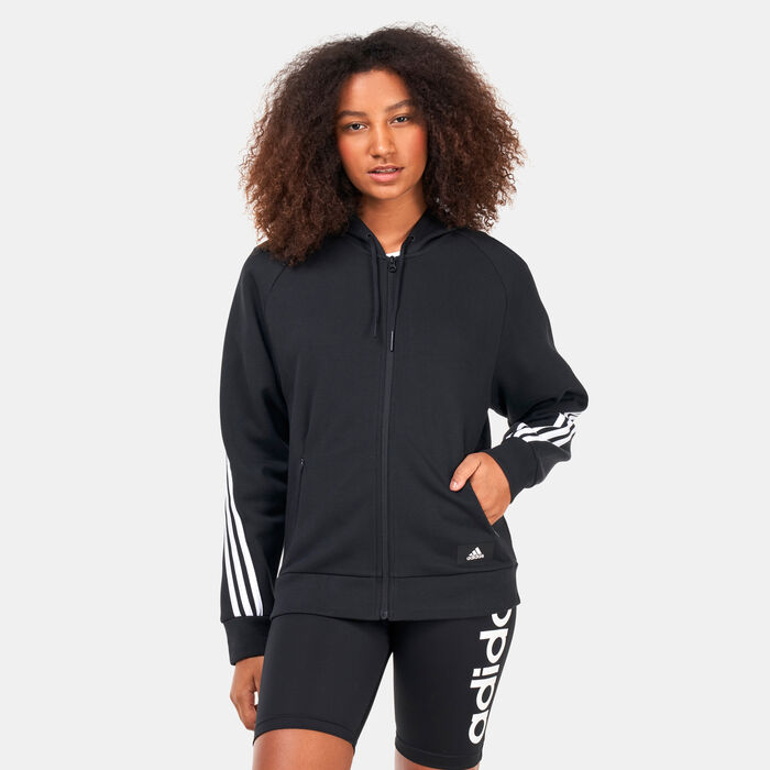 Women's Sportswear Future Icons 3-Stripes Hooded Track Jacket Women's Sportswear Future Icons 3-Stripes Hooded Track Jacket image number 0