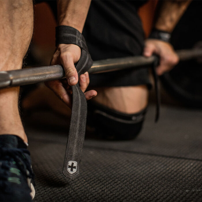 Leather Weight Lifting Straps (1 Pair) Leather Weight Lifting Straps (1 Pair) image number 3