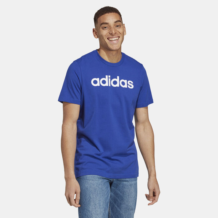 Men's Essentials Linear Embroidered Logo T-Shirt Men's Essentials Linear Embroidered Logo T-Shirt image number 0