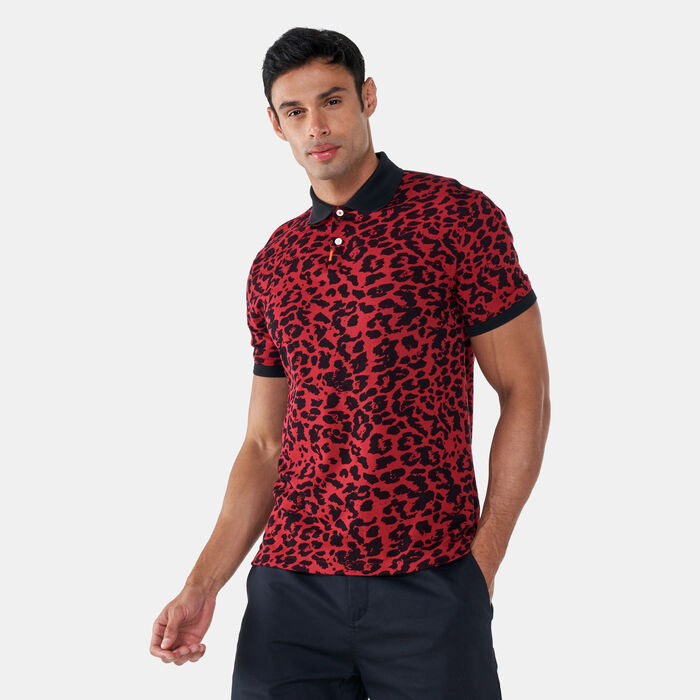 Men's Golf Primal Print Polo T-Shirt Men's Golf Primal Print Polo T-Shirt image number 0