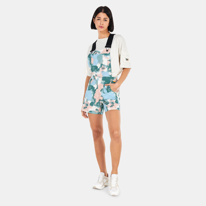Women's Allover Print Dungarees Women's Allover Print Dungarees image number 0