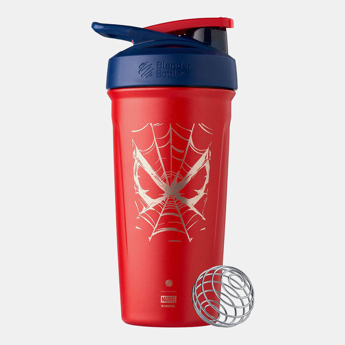 Strada Stainless Steel Spider-Man Web Shaker Bottle (24 Oz) Strada Stainless Steel Spider-Man Web Shaker Bottle (24 Oz) image number 0