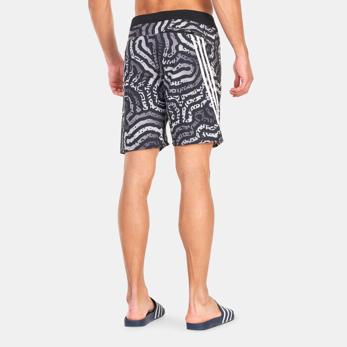 Men's Classic-Length Colour Maze Tech Board Shorts image number 0