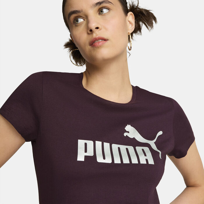 Women's Essentials+ Metallic Logo T-Shirt Women's Essentials+ Metallic Logo T-Shirt image number 3
