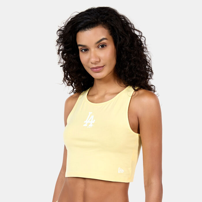 Women's MLB Los Angeles Dodgers LE Crop Top Women's MLB Los Angeles Dodgers LE Crop Top image number 0