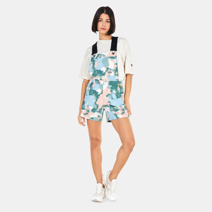 Women's Allover Print Dungarees Women's Allover Print Dungarees image number 2