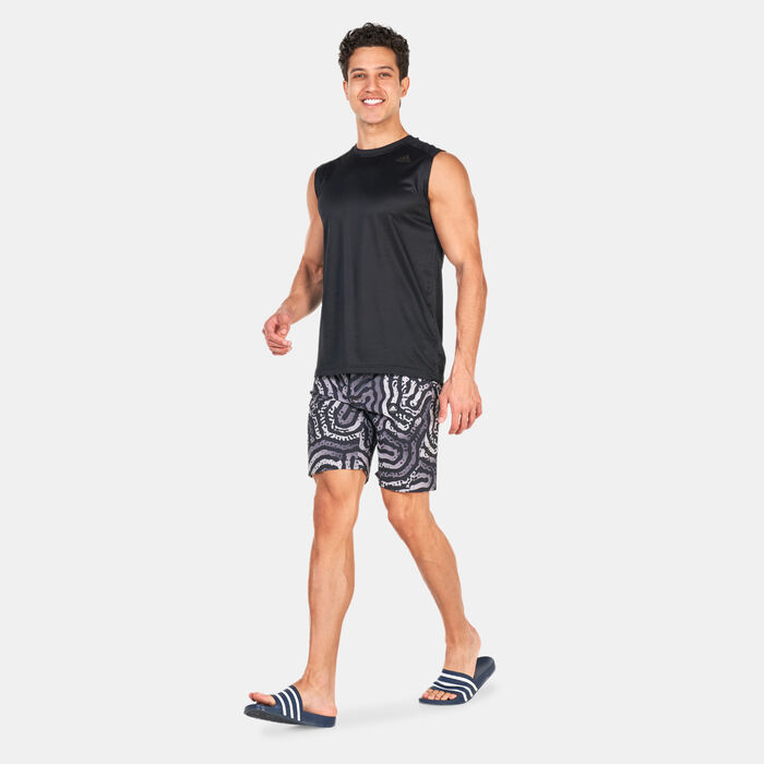 Men's Classic-Length Colour Maze Tech Board Shorts image number 2