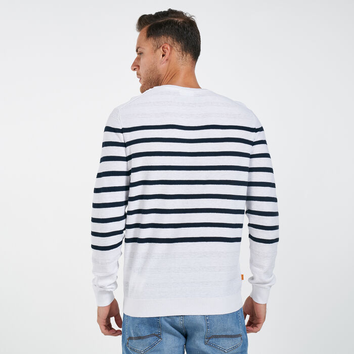 Men's Textured Striped Sweater image number 1