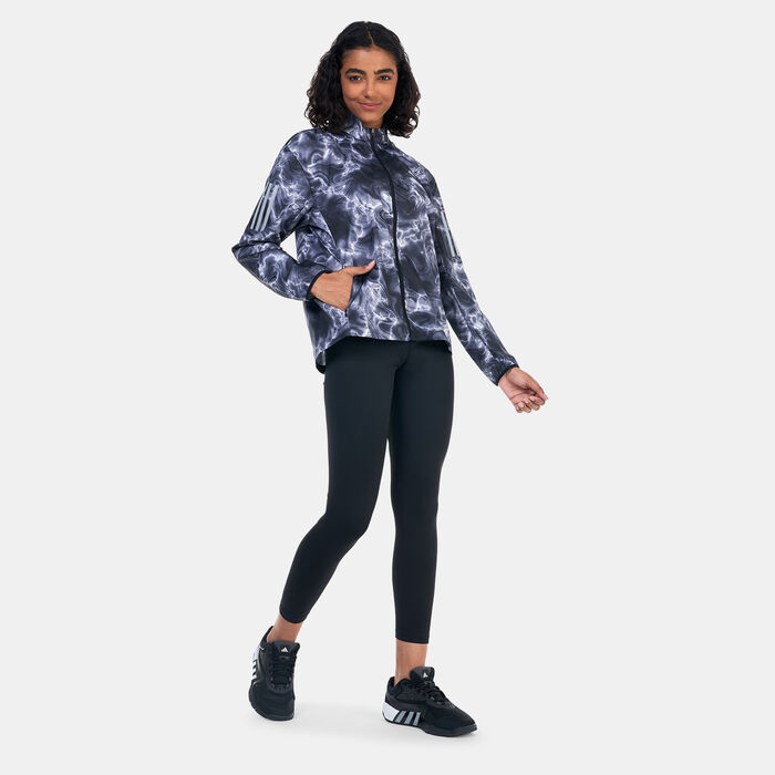 Women’s Own The Run Allover Print Running Windbreaker Jacket Women’s Own The Run Allover Print Running Windbreaker Jacket image number 2