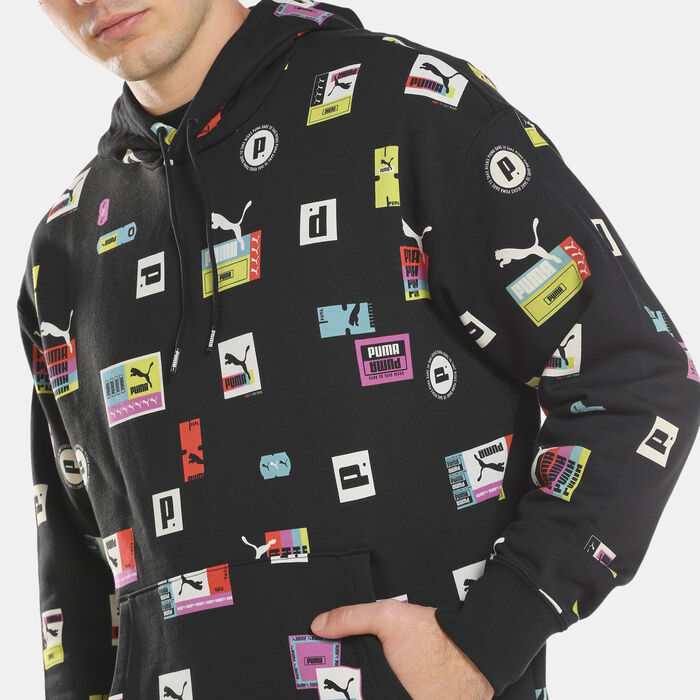 Men's Brand Love All-Over-Print TR Hoodie Men's Brand Love All-Over-Print TR Hoodie image number 3