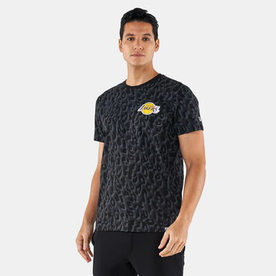Men's NBA Los Angeles Lakers Seasonal All Over Print Graphite T-Shirt