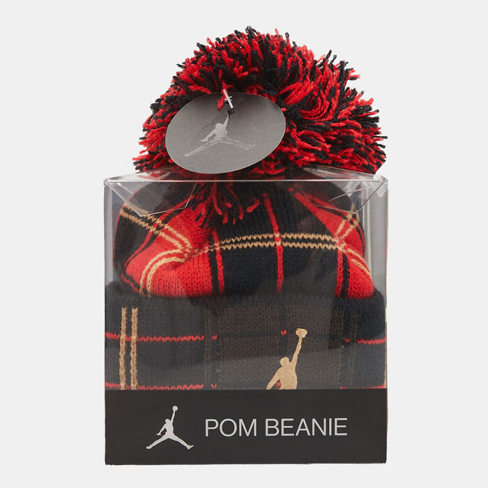 Kids' Plaid Pom Beanie Kids' Plaid Pom Beanie image number 3