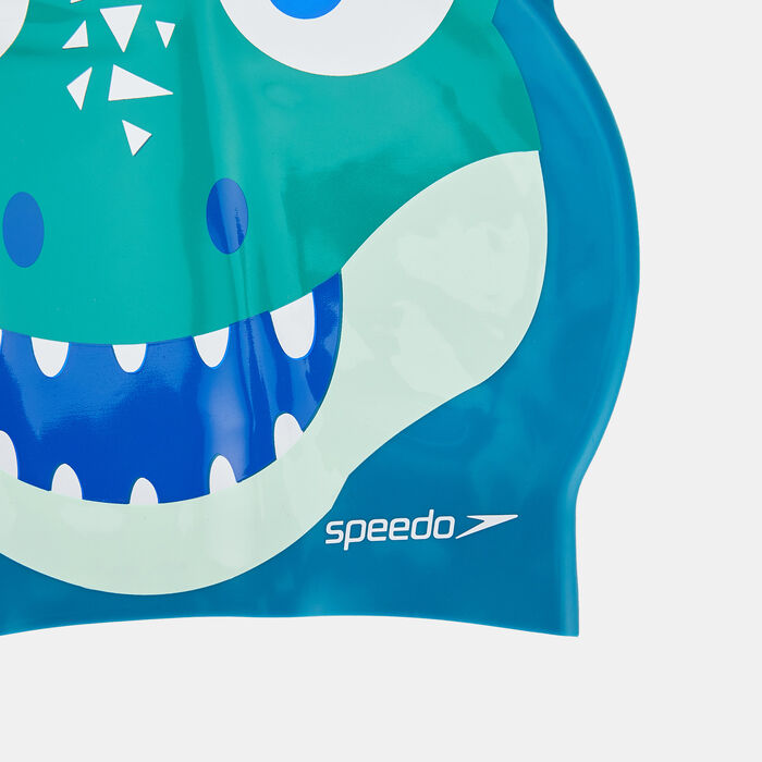 Kids' Plain Moulded Silicone Swimming Cap Kids' Plain Moulded Silicone Swimming Cap image number 1