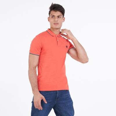 Men's Millers River Tipped Pique Polo T-Shirt