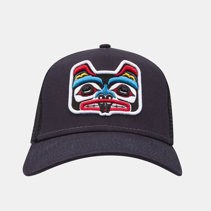 Men's Tattoo Pack A-Frame Trucker Cap Men's Tattoo Pack A-Frame Trucker Cap image number 0