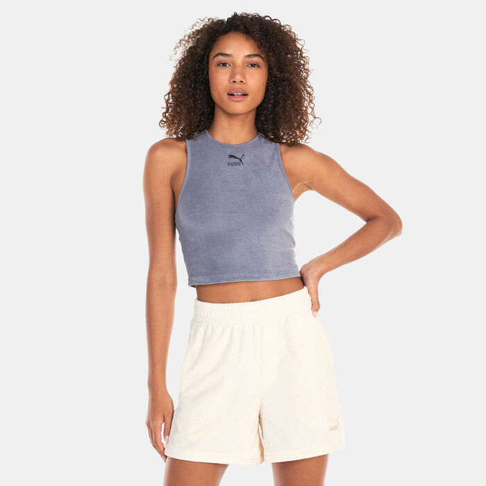 Women's Classics Towelling Crop Top Women's Classics Towelling Crop Top image number 0