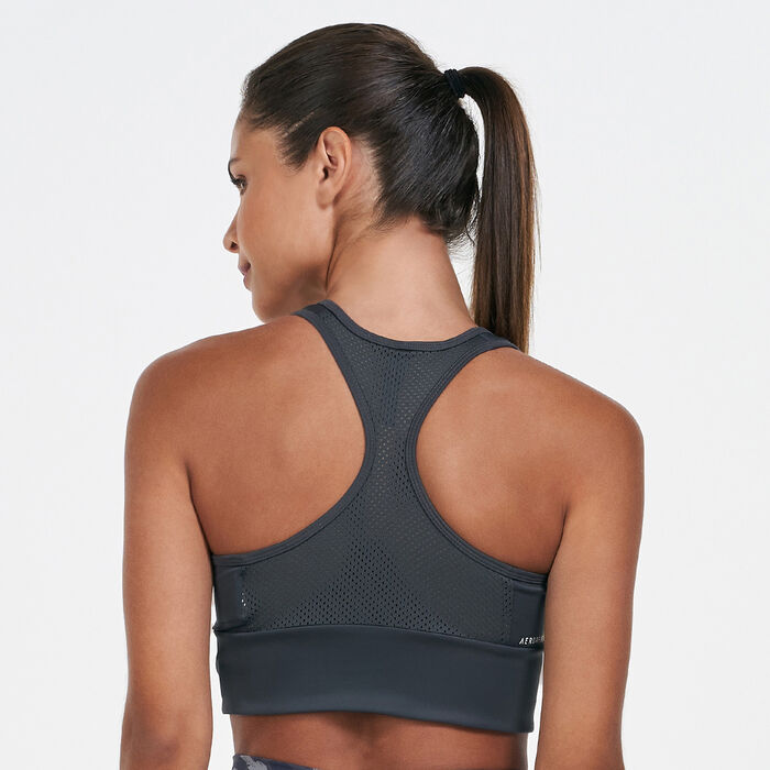 Women's AEROREADY Designed 2 Move Leopard Print Sports Bra Women's AEROREADY Designed 2 Move Leopard Print Sports Bra image number 1