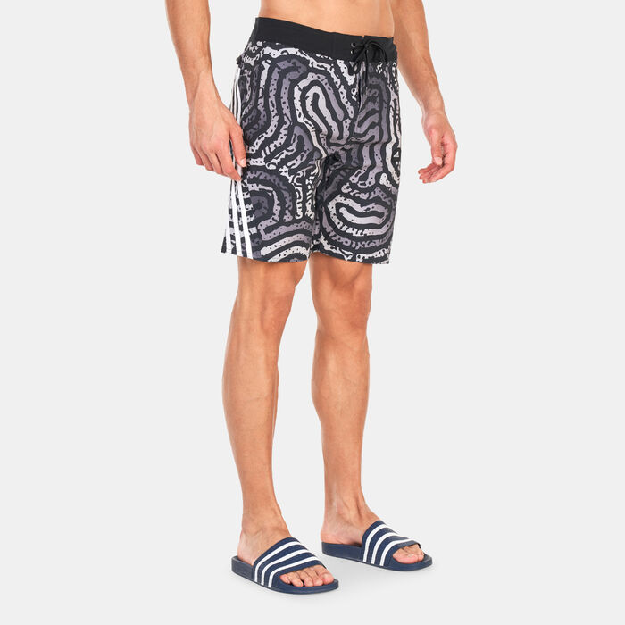 Men's Classic-Length Colour Maze Tech Board Shorts image number 1