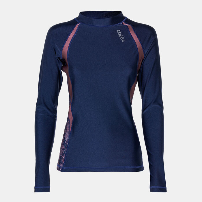 Women's Long Sleeve Swimming Rashguard Women's Long Sleeve Swimming Rashguard image number 0
