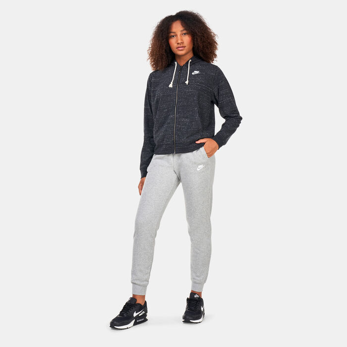 Women's Sportswear Gym Vintage Full-Zip Hoodie Women's Sportswear Gym Vintage Full-Zip Hoodie image number 2
