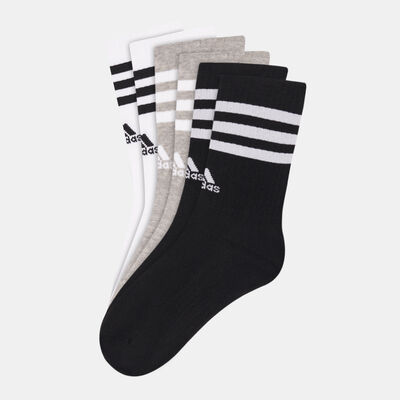 Men's 3-Stripes Cushioned Crew Socks (3 Pack) Men's 3-Stripes Cushioned Crew Socks (3 Pack)