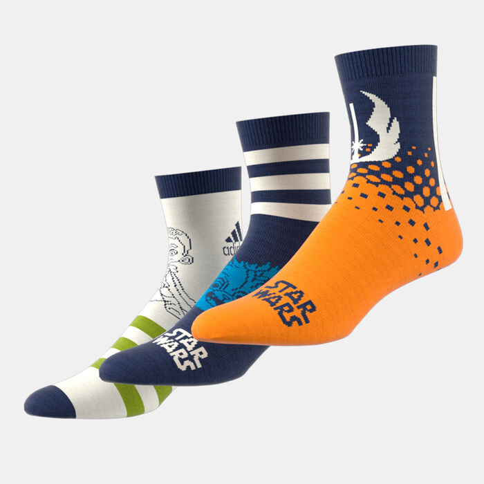 Kids' Star Wars Young Jedi Crew Socks (3 Pairs) image number 0