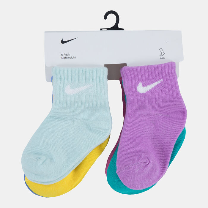 Kids' Swoosh Ankle Socks (6 Pairs) image number 1